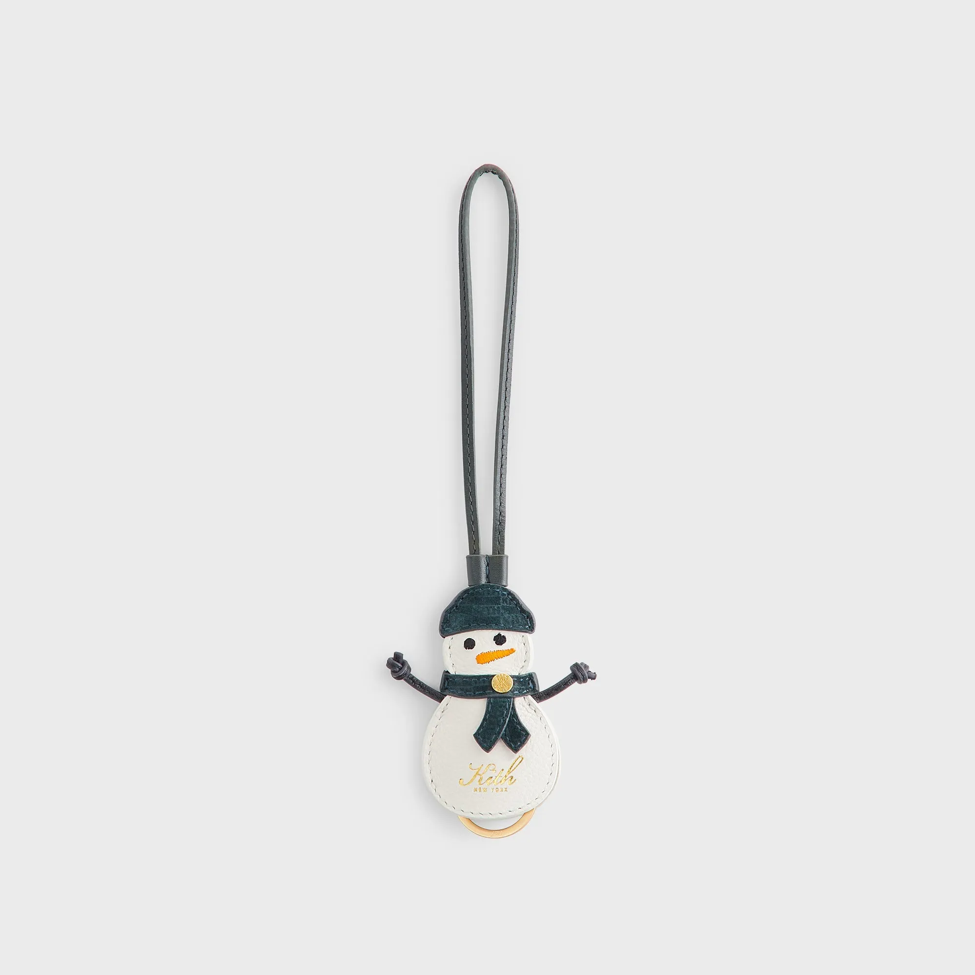 Kithmas Monogram Leather Snowman Bag Charm - Stadium sold by Kith