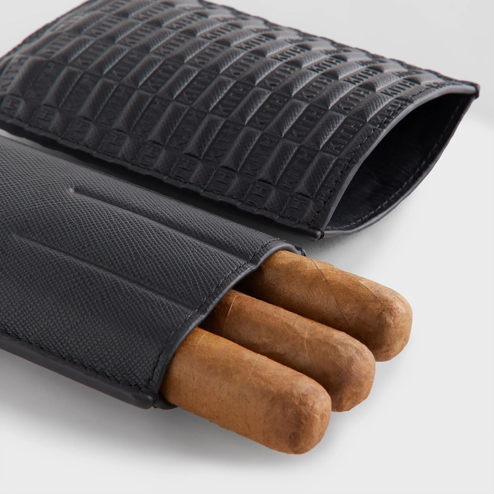 Kith Monogram Saffiano Leather Cigar Case - Black sold by Kith product image thumbnail 4
