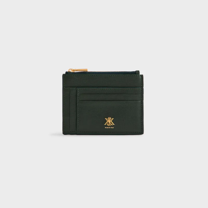 Kith Saffiano Leather Zip Card Case - Stadium sold by Kith