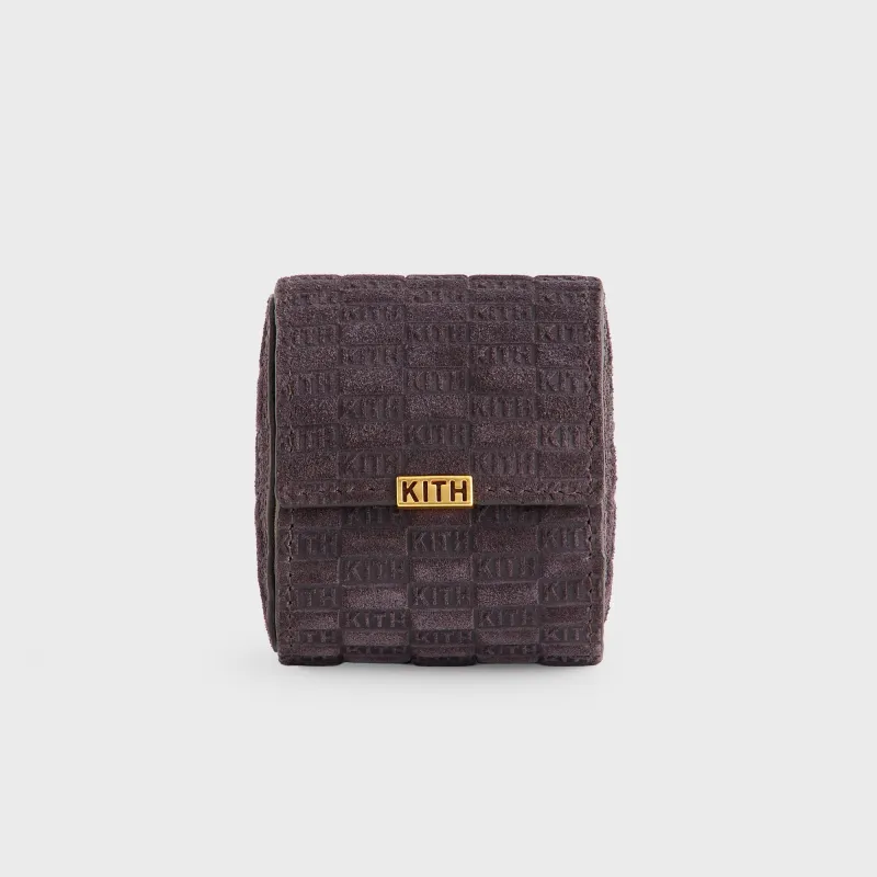 Kithmas Monogram Suede Leather Single Watch Roll - Incognito sold by Kith