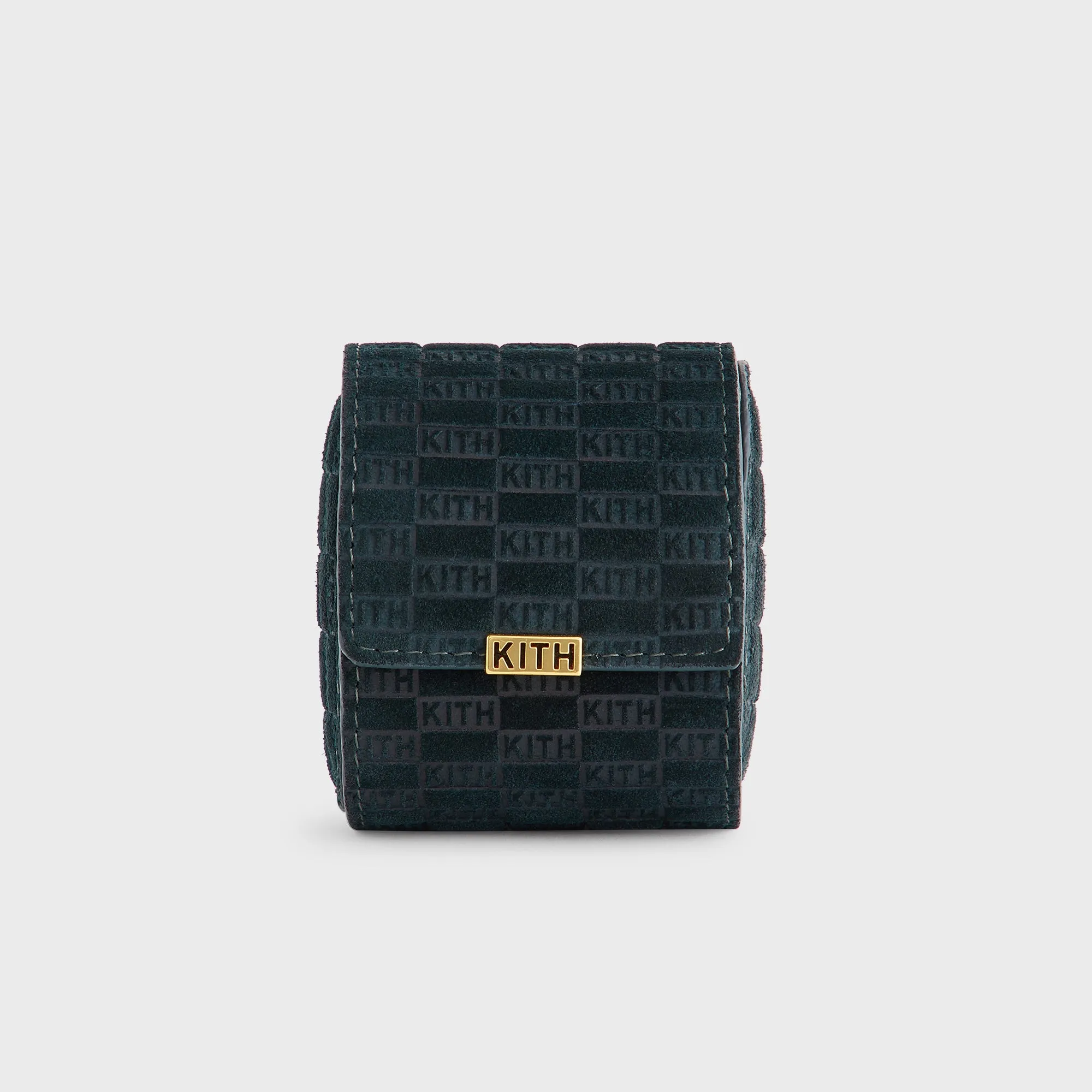 Kithmas Monogram Suede Leather Single Watch Roll - Stadium sold by Kith