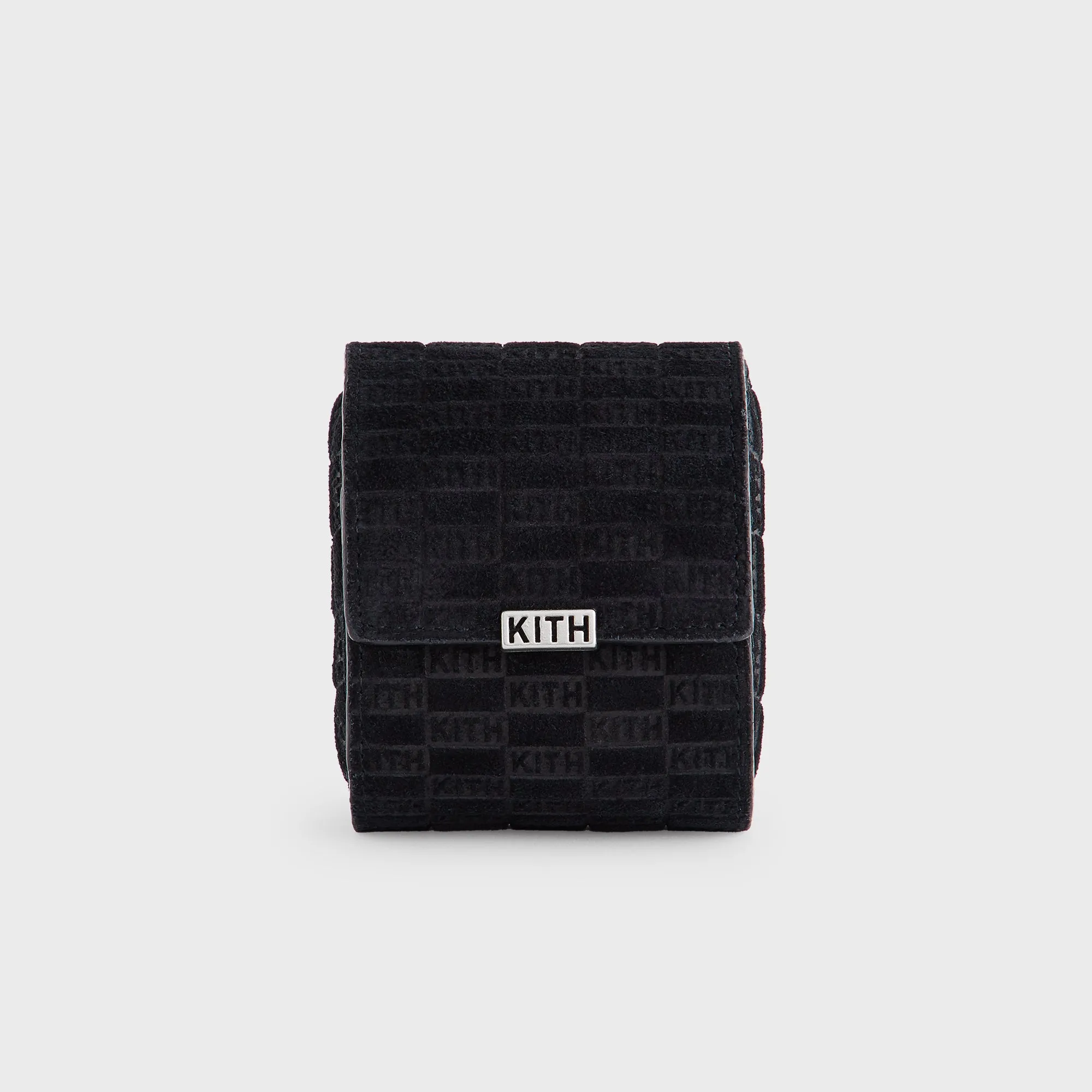 Kithmas Monogram Suede Leather Single Watch Roll - Black sold by Kith
