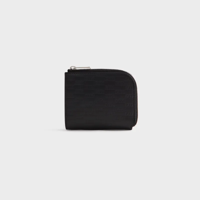 Kithmas Monogram Vachetta Zip Wallet - Black sold by Kith