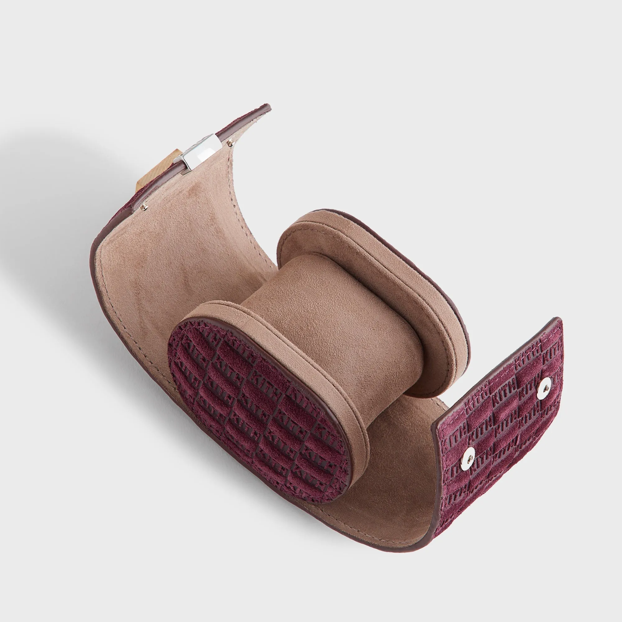 Kith Monogram Suede Leather Single Watch Roll - Magma sold by Kith product image thumbnail 4