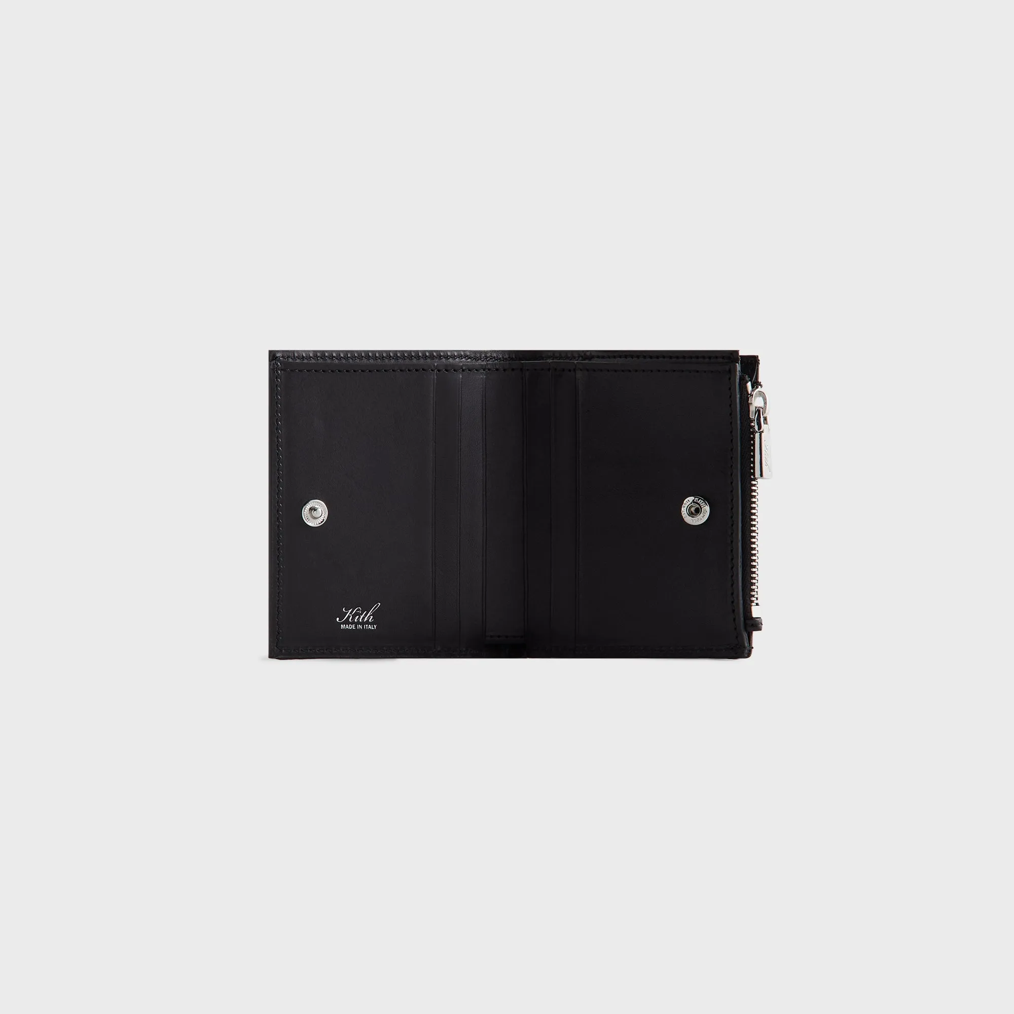 Kith Monogram Leather Snap Wallet - Black sold by Kith product image thumbnail 3