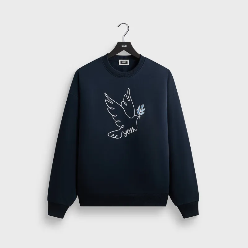 Kith Hanukkah Dove Nelson Crewneck - Nocturnal sold by Kith