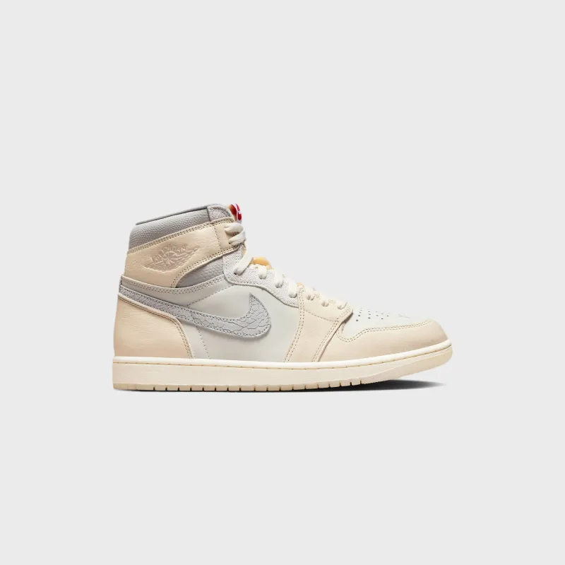 Jordan Air Jordan 1 Retro High OG - Sail / University Red / Pale Ivory / Coconut Milk / Phantom sold by Kith