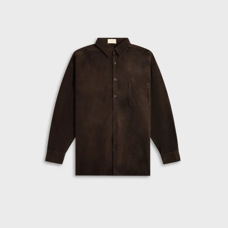 The Row Lancaster Shirt - Dark Coffee sold by Kith