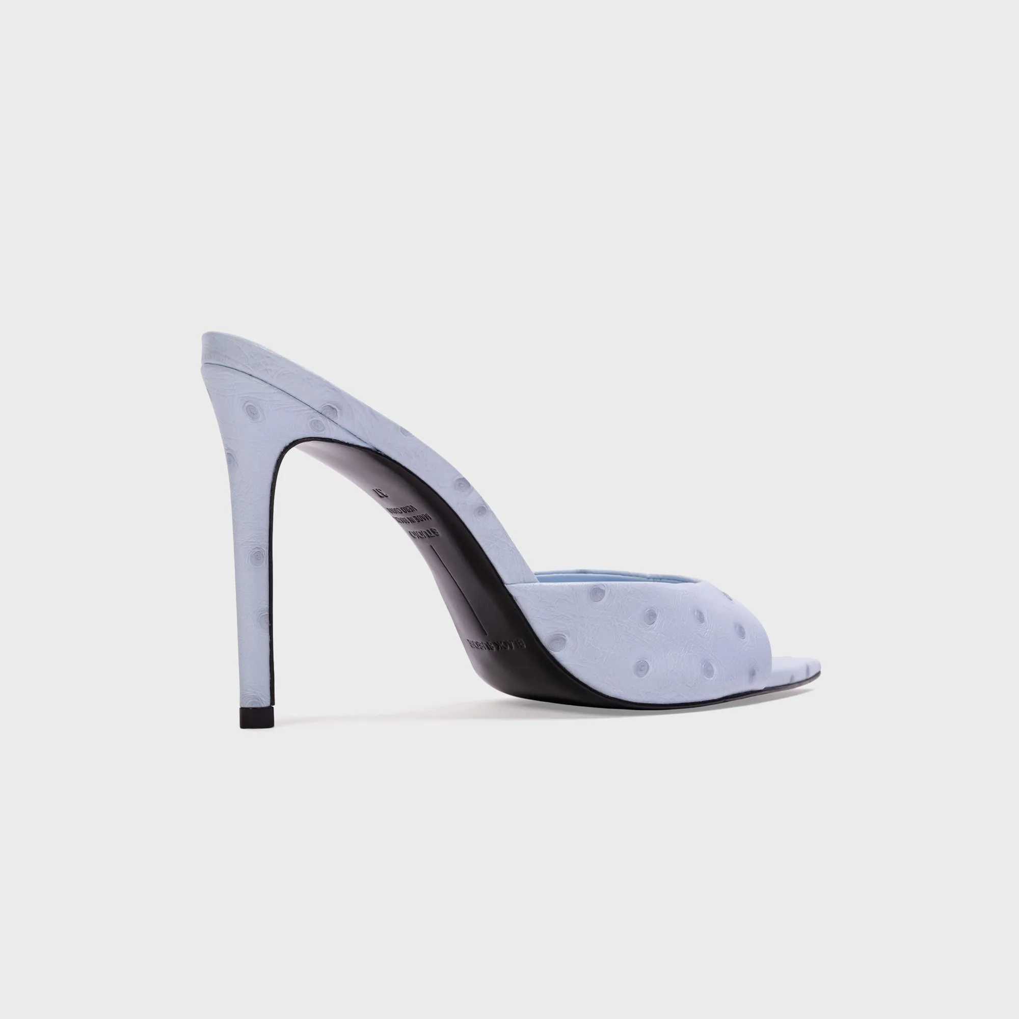 Black Suede Studio Brea - Sky Ostrich Leather sold by Kith product image thumbnail 4
