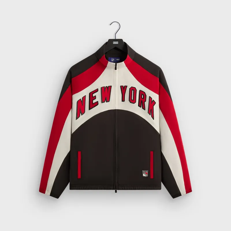 Kith for the New York Rangers August Track Jacket - Black sold by Kith