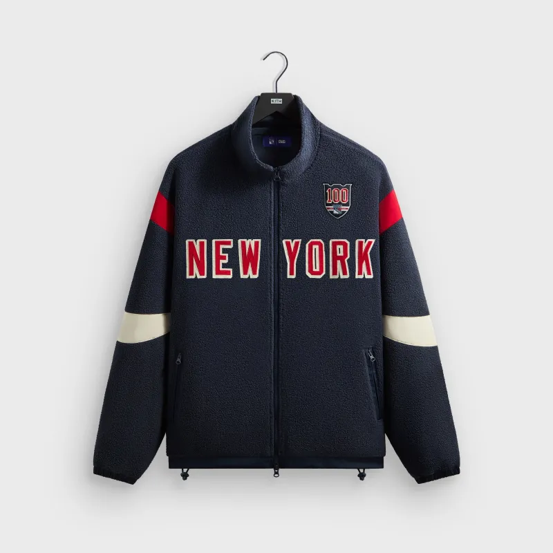Kith for the New York Rangers Pinehurst Sherpa Jacket - Nocturnal sold by Kith