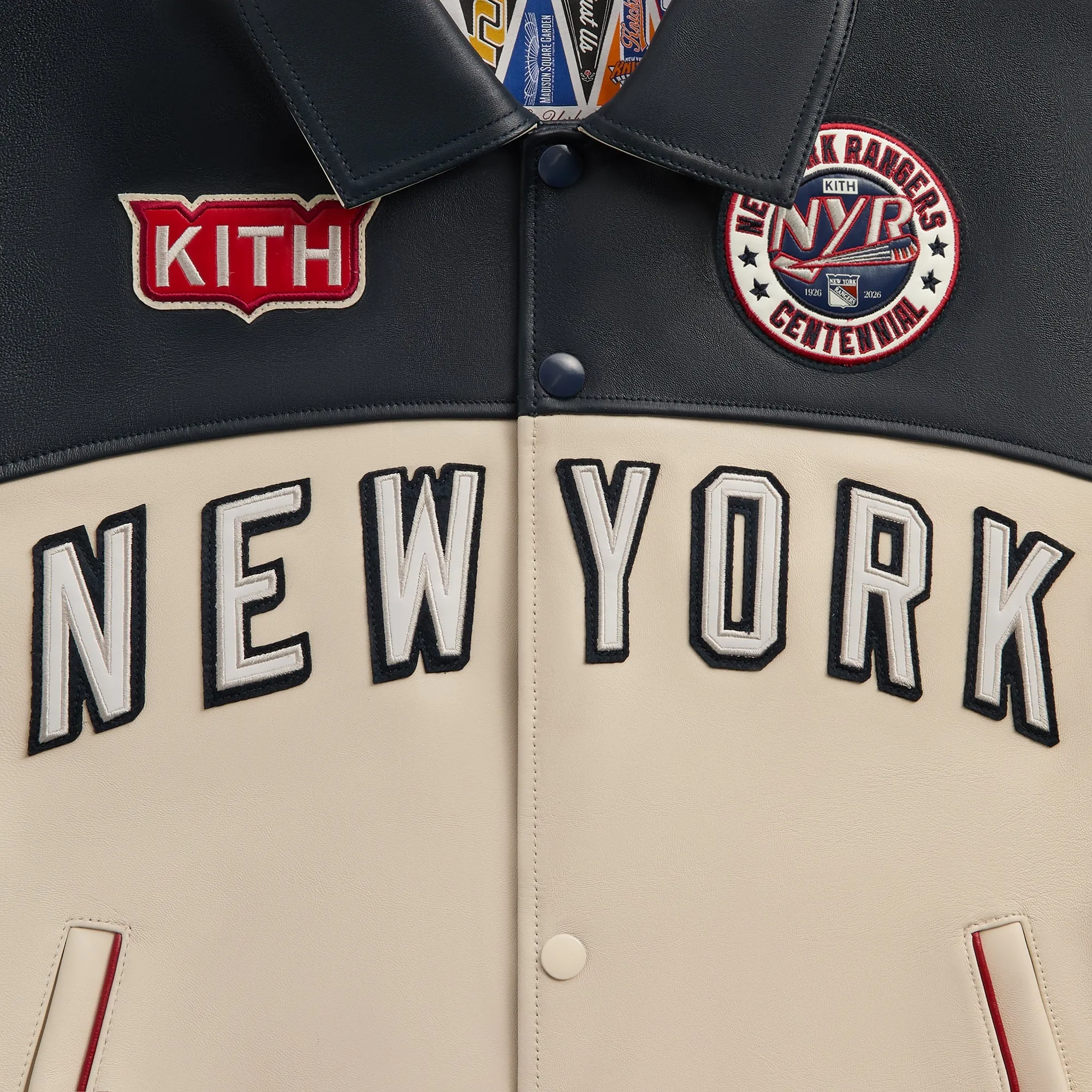 Kith & AVIREX for the New York Rangers Bomber Jacket - Navy sold by Kith product image thumbnail 5