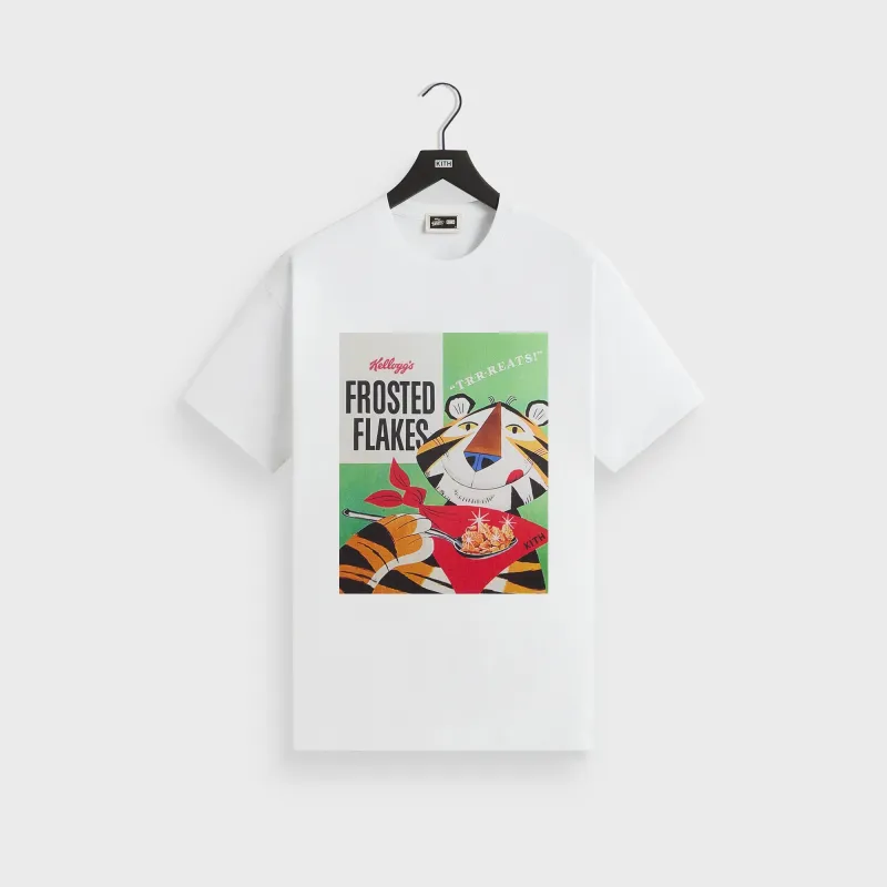 Kith Treats for Kellogg’s Frosted Flakes® Cereal & Tony the Tiger® Retro Vintage Tee - White sold by Kith