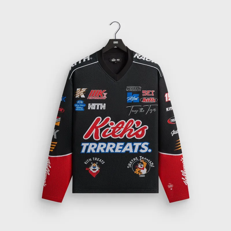Kith Treats for Kellogg’s Frosted Flakes® Cereal & Tony the Tiger® Agu Jersey - Black sold by Kith