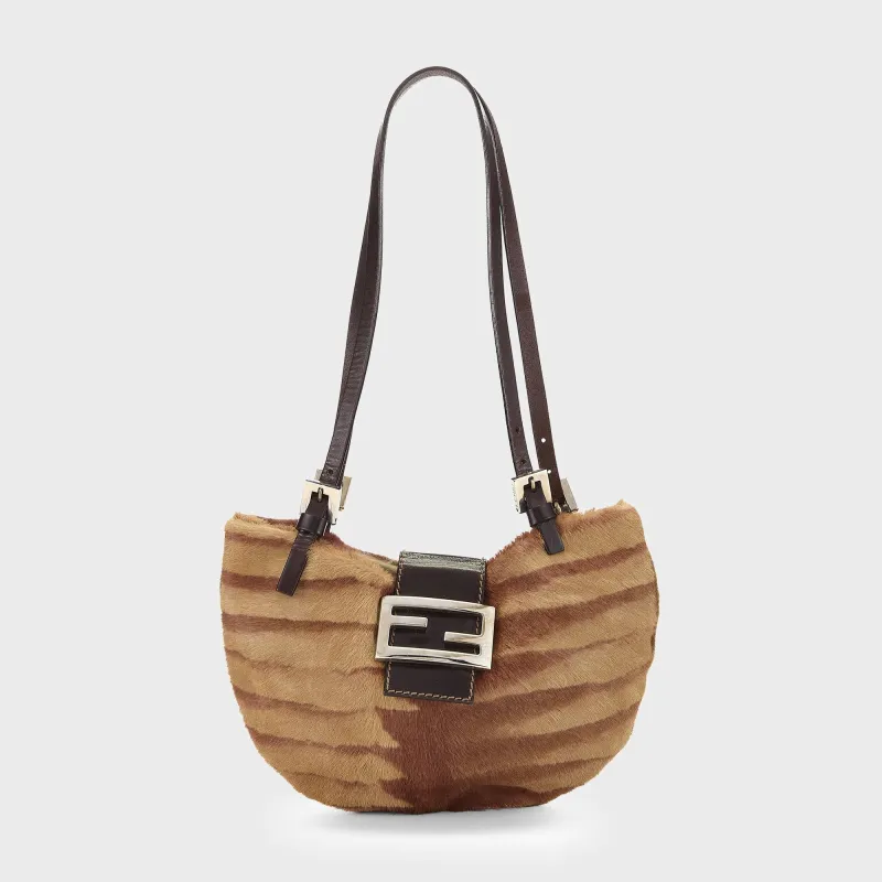 WGACA Fendi Brown Pony Hair Shoulder Bag - Brown sold by Kith