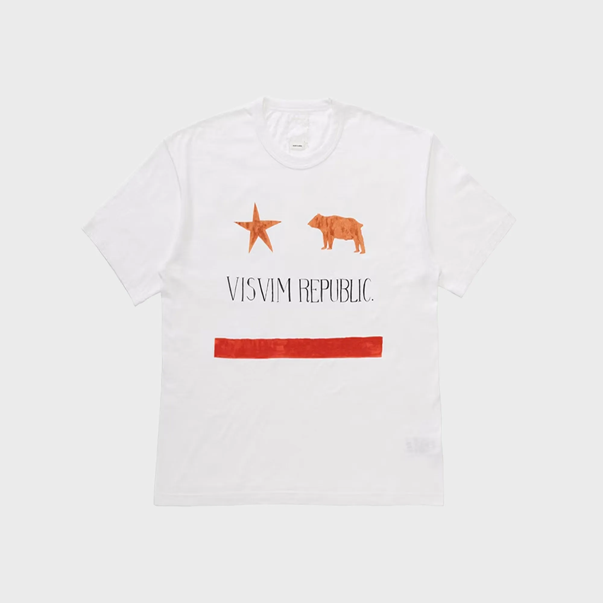Visvim Jumbo Tee - Republic White sold by Kith
