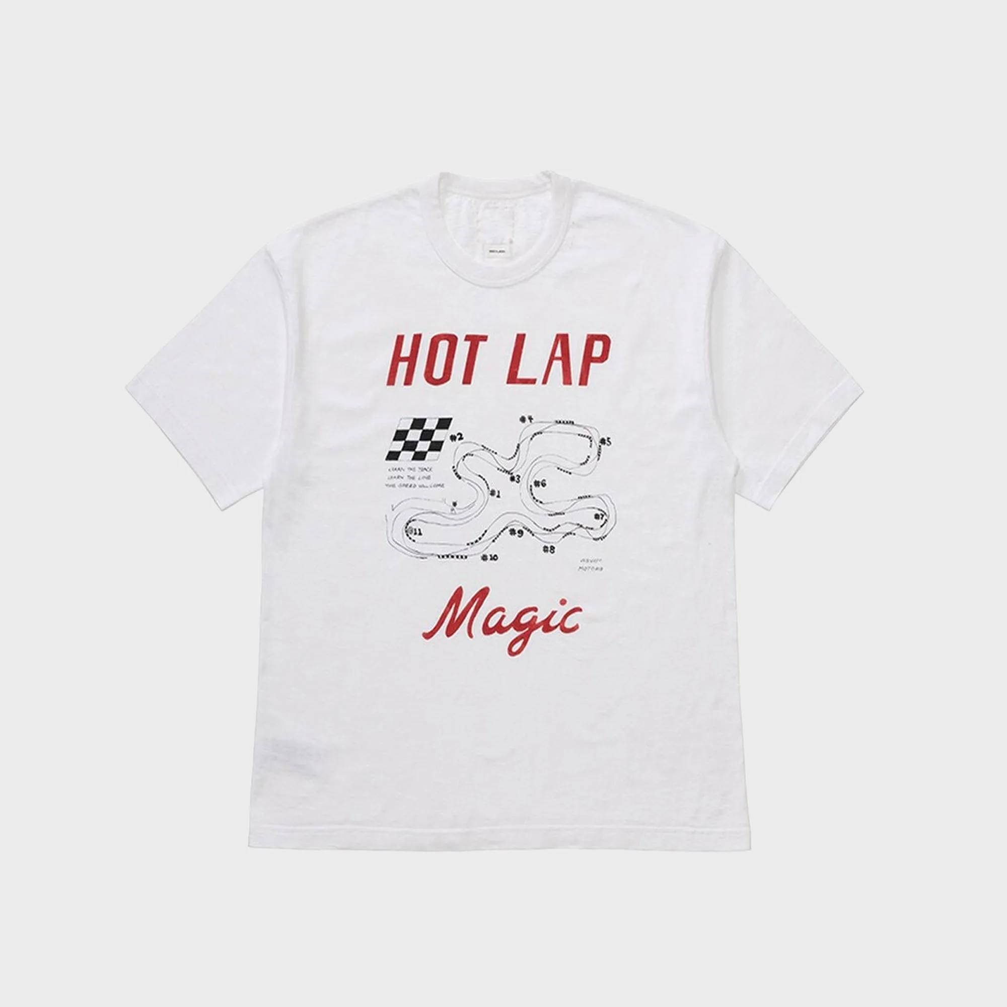 Visvim Jumbo Tee - Hot Lab Red sold by Kith