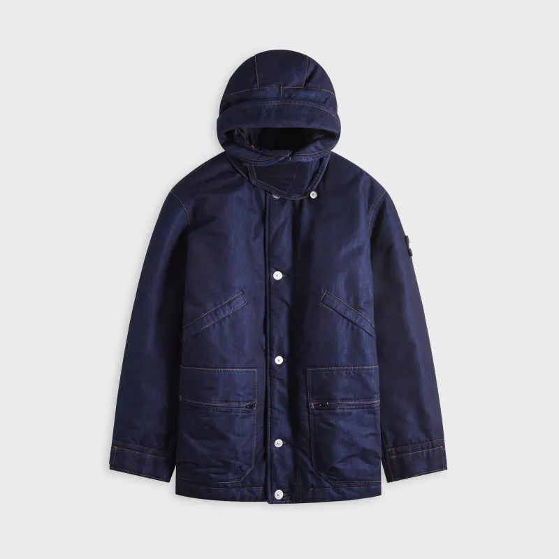 Stone Island Short Parka - Blue sold by Kith