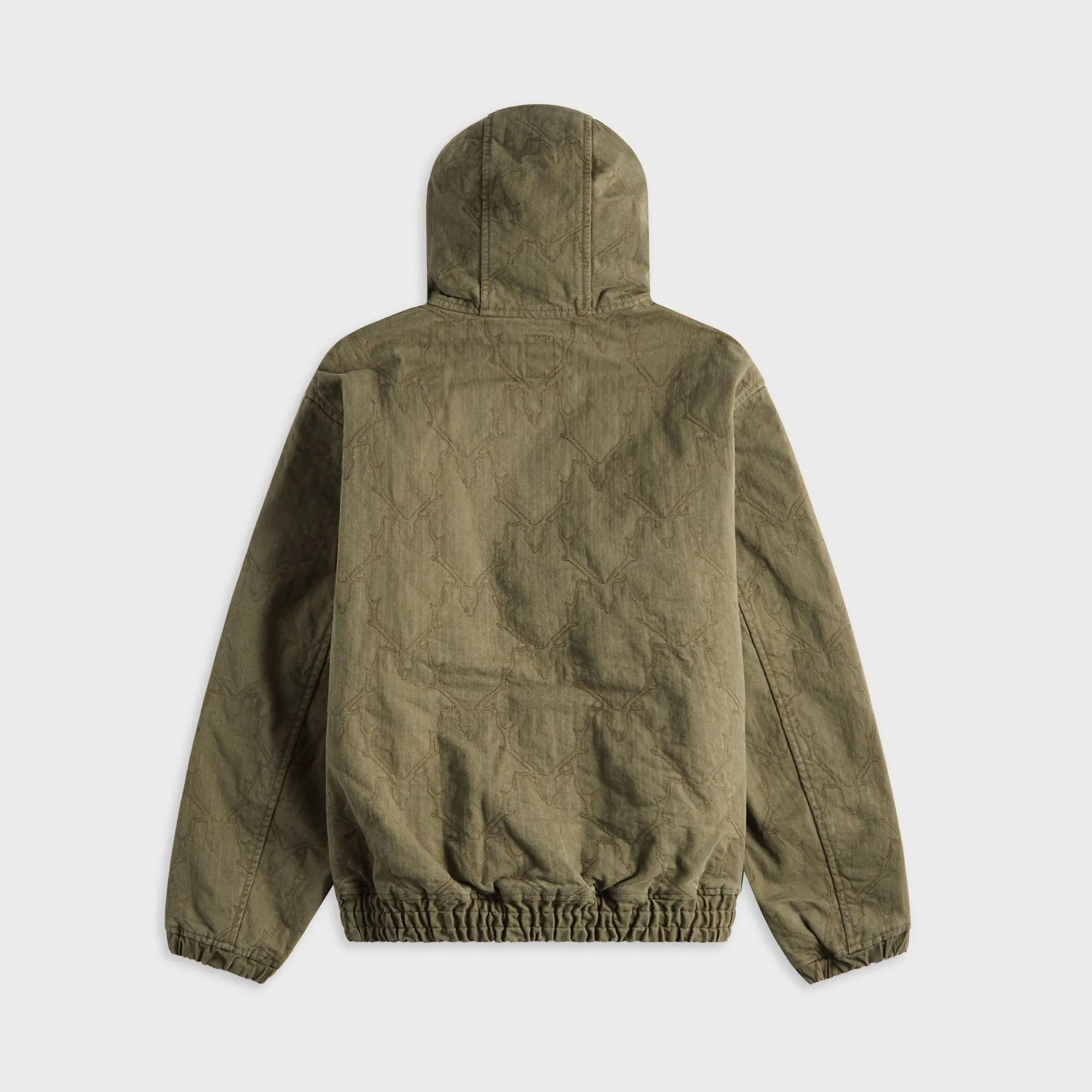 South2 West8 Zipped Work Hoody - Skull Quilting / Herringbone sold by Kith product image thumbnail 2