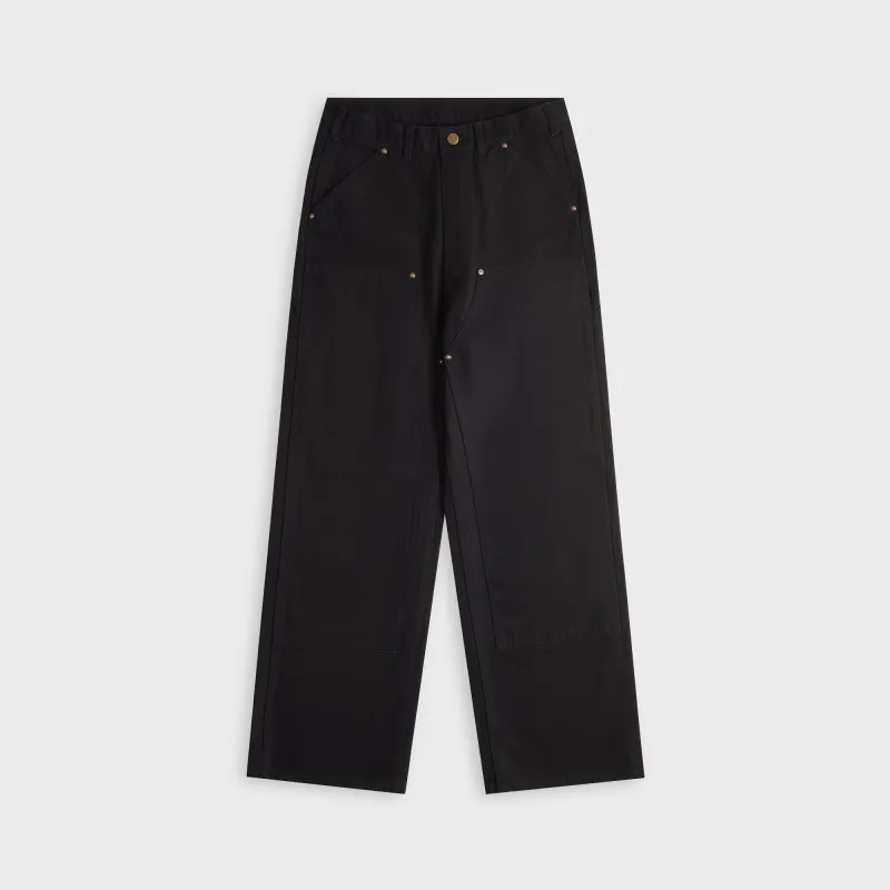 South2 West8 Double Knee 11.5oz Cotton Canvas Painter Pant - Black sold by Kith