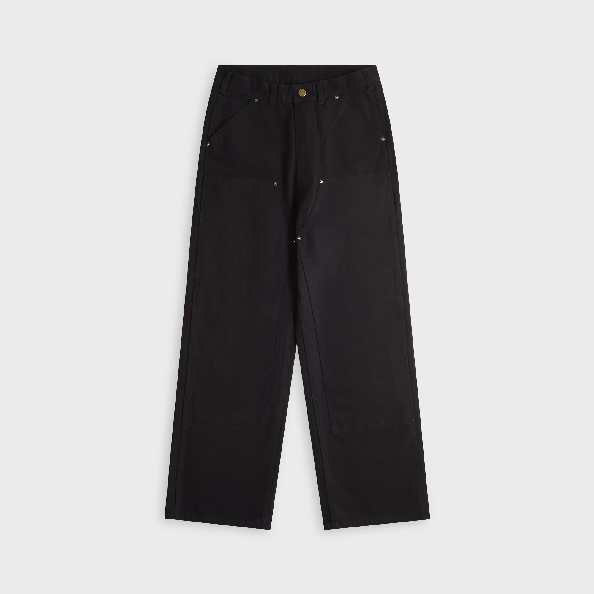 South2 West8 Double Knee 11.5oz Cotton Canvas Painter Pant - Black sold by Kith