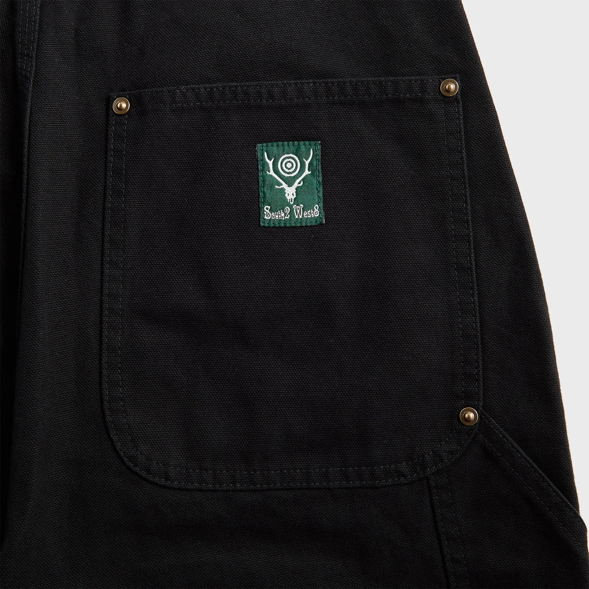 South2 West8 Double Knee 11.5oz Cotton Canvas Painter Pant - Black sold by Kith product image thumbnail 3