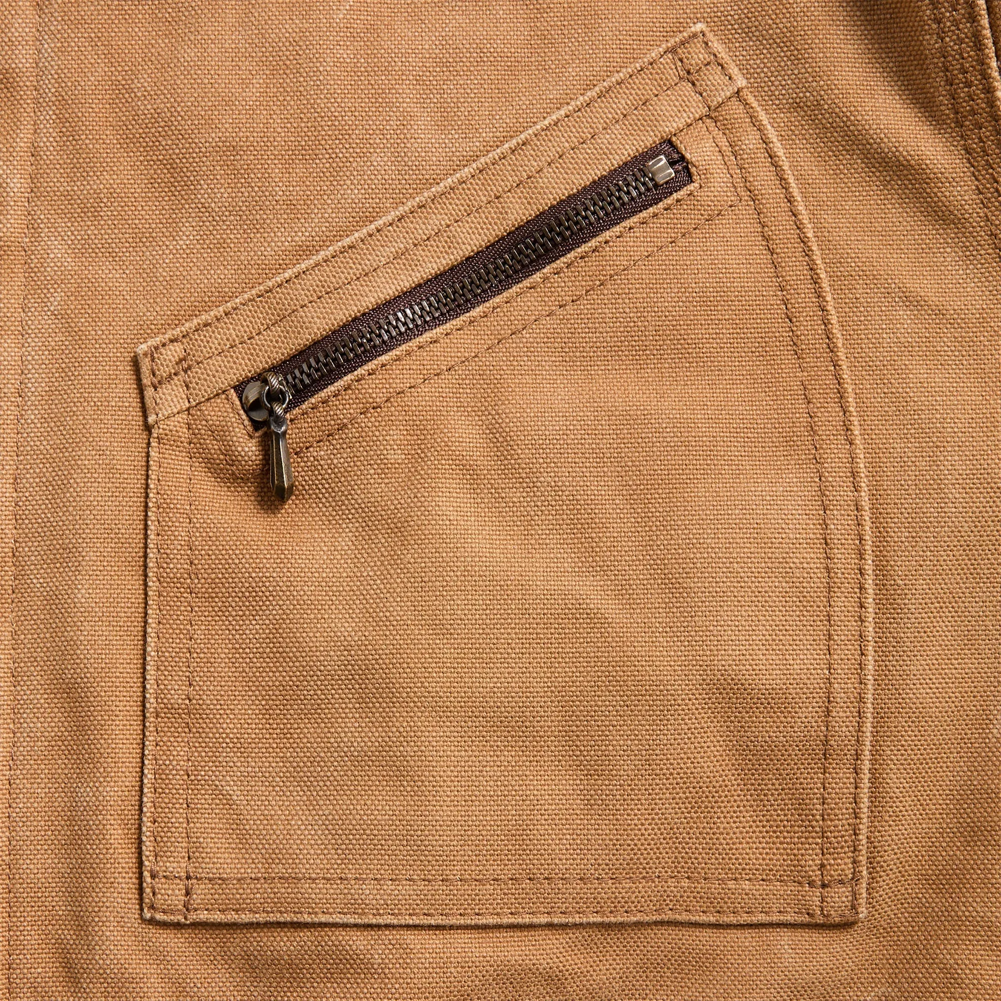 Needles Zipped Work Jacket - Duck Canvas / Kakishibu Paint / Dark Brown sold by Kith product image thumbnail 3