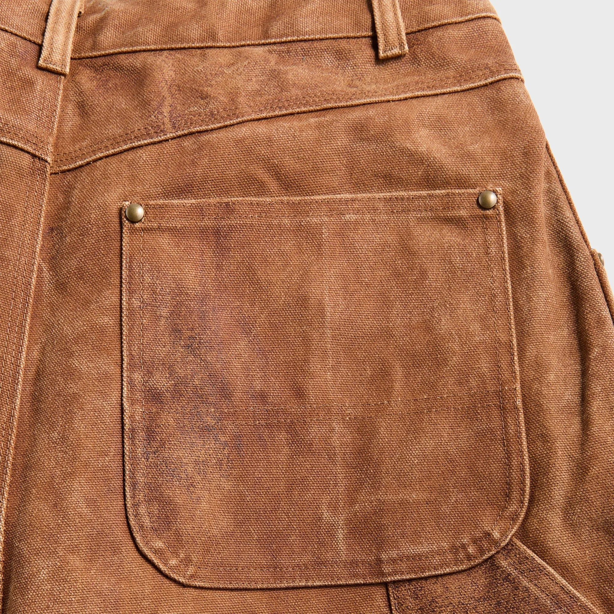 Needles H.D. Apron Painter Pant - Kakishibu Paint / Duck Canvas / Dark Brown sold by Kith product image thumbnail 3