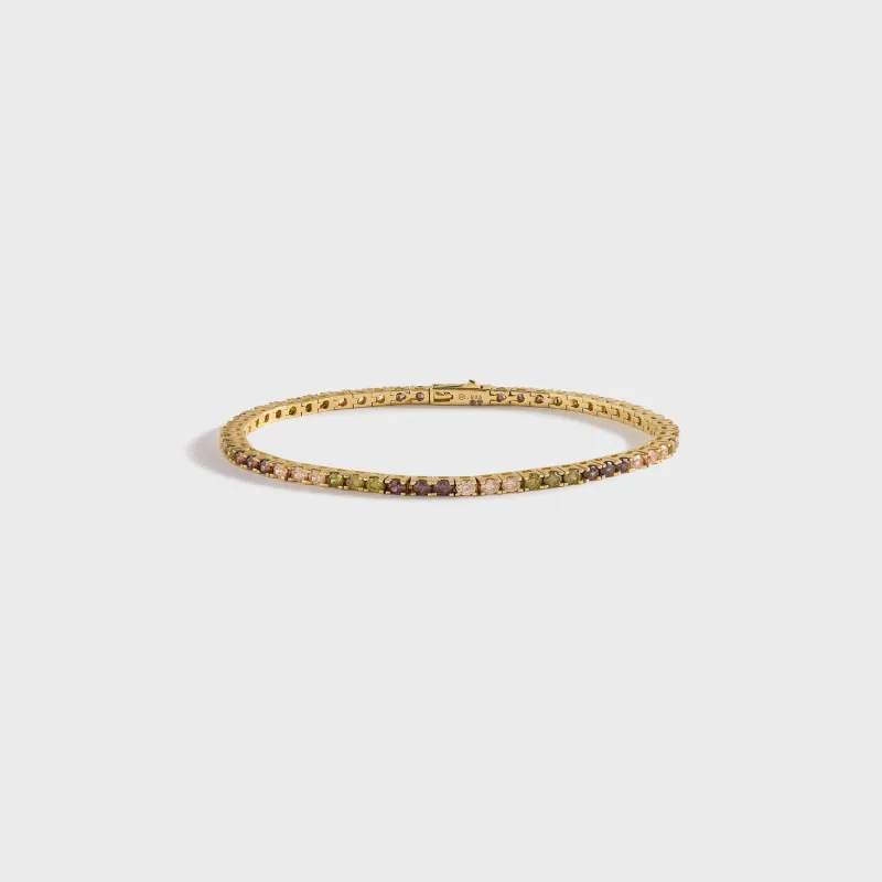 Hatton Labs Classic Tennis Bracelet - Sterling Silver / Mixed sold by Kith