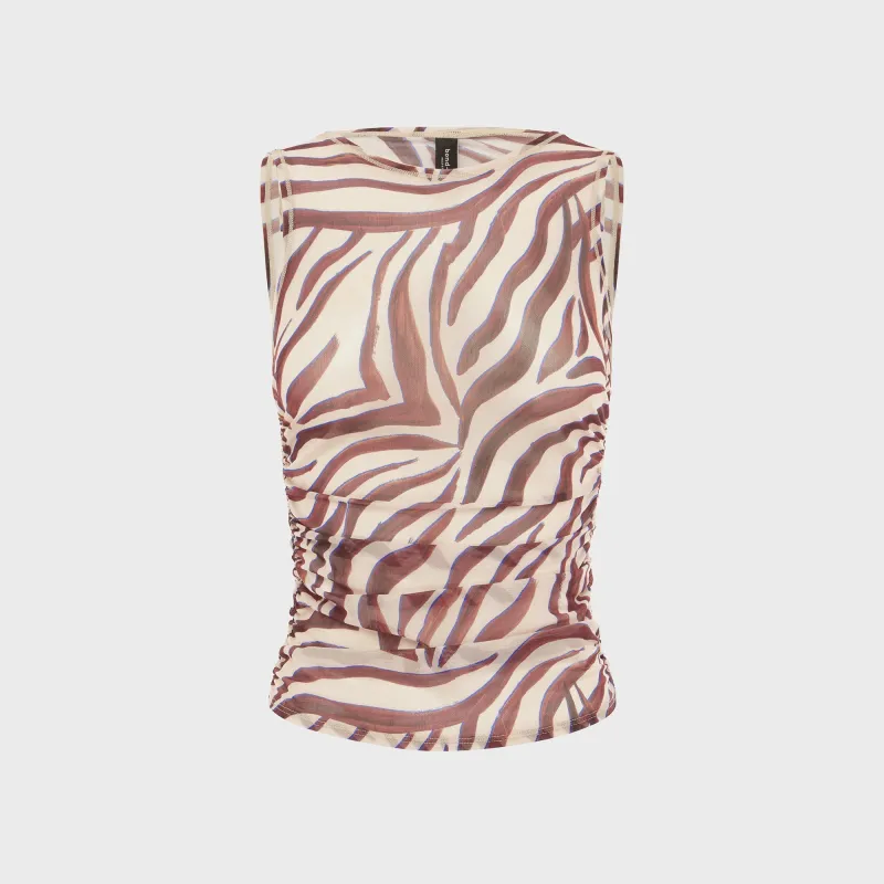 Bond Eye Lia Tank Top - Zebra sold by Kith