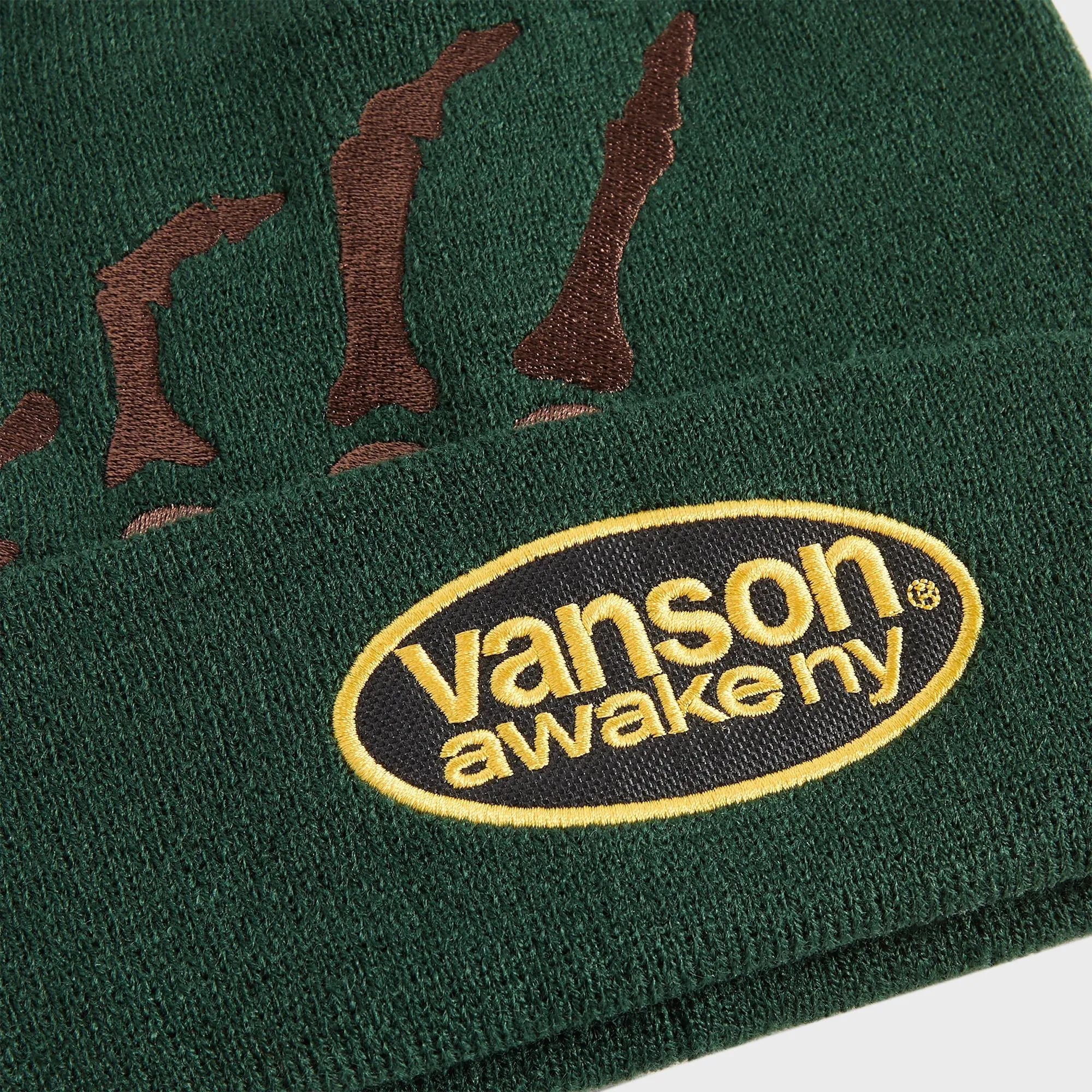 Awake NY Vanson Bones Beanie - Green sold by Kith product image thumbnail 3