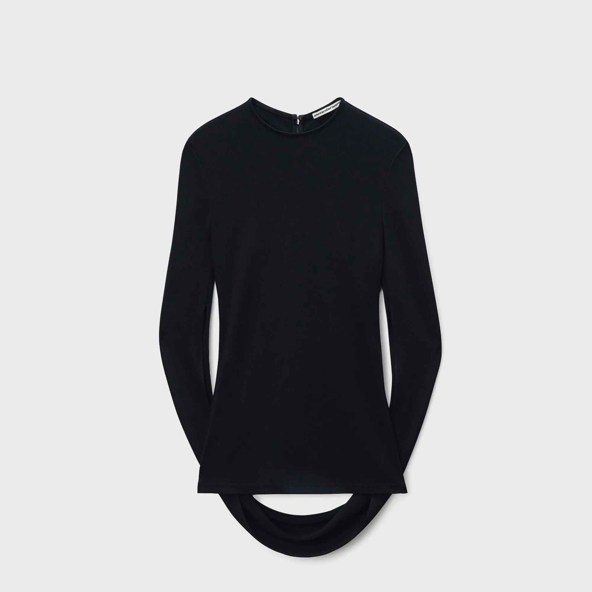 Alexander Wang Draped Asymmetric Mini Dress - Black sold by Kith