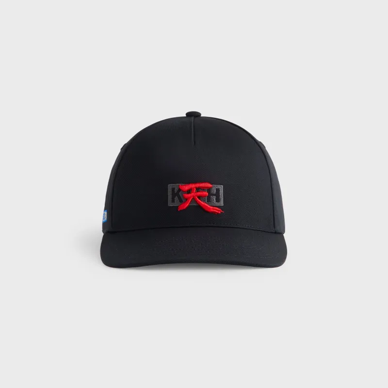 Capcom | Kith for New Era Akuma Twill Bay Low Pinch Crown Snapback - Black sold by Kith