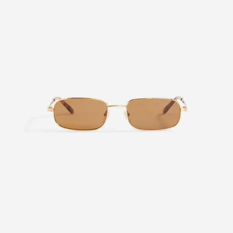 Gucci XL Metal Sunglass - Brown / Gold sold by Kith