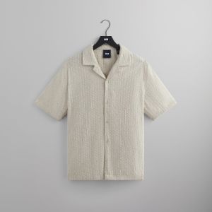 Kith Embroidered Voile Thompson Camp Collar Shirt - Hallow sold by Kith
