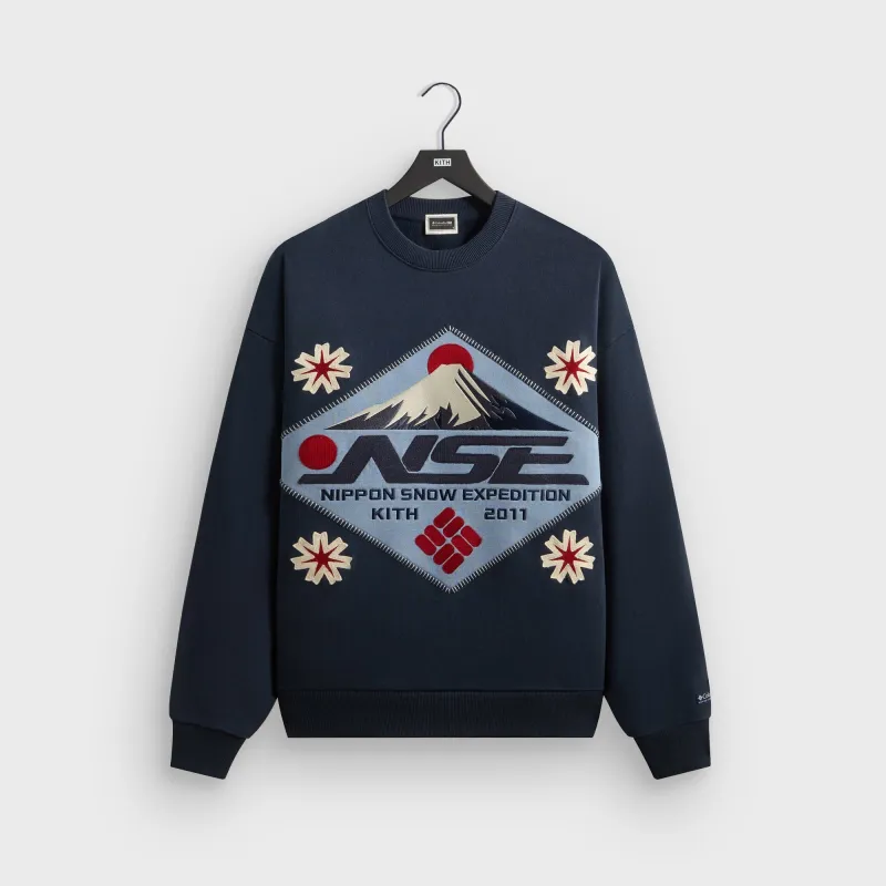 Kith for Columbia Patch Crewneck - Nocturnal sold by Kith