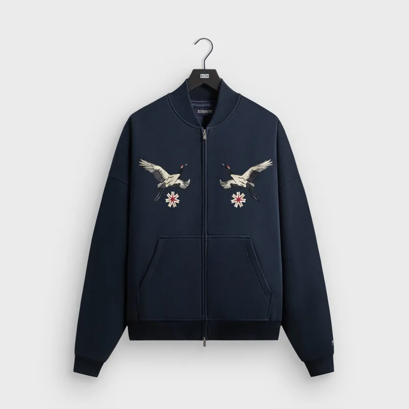 Kith for Columbia Crane Vintage Braxton Zip Up Jacket - Nocturnal sold by Kith