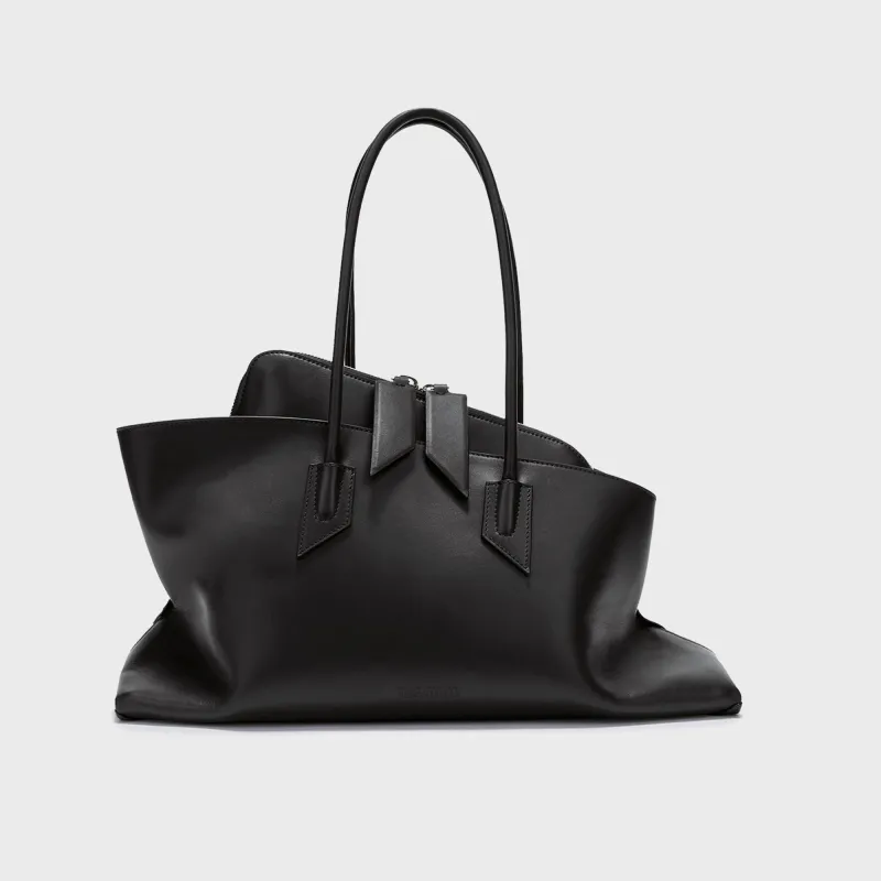 The Attico La Passeggiata Medium Top Handle Bag - Black sold by Kith
