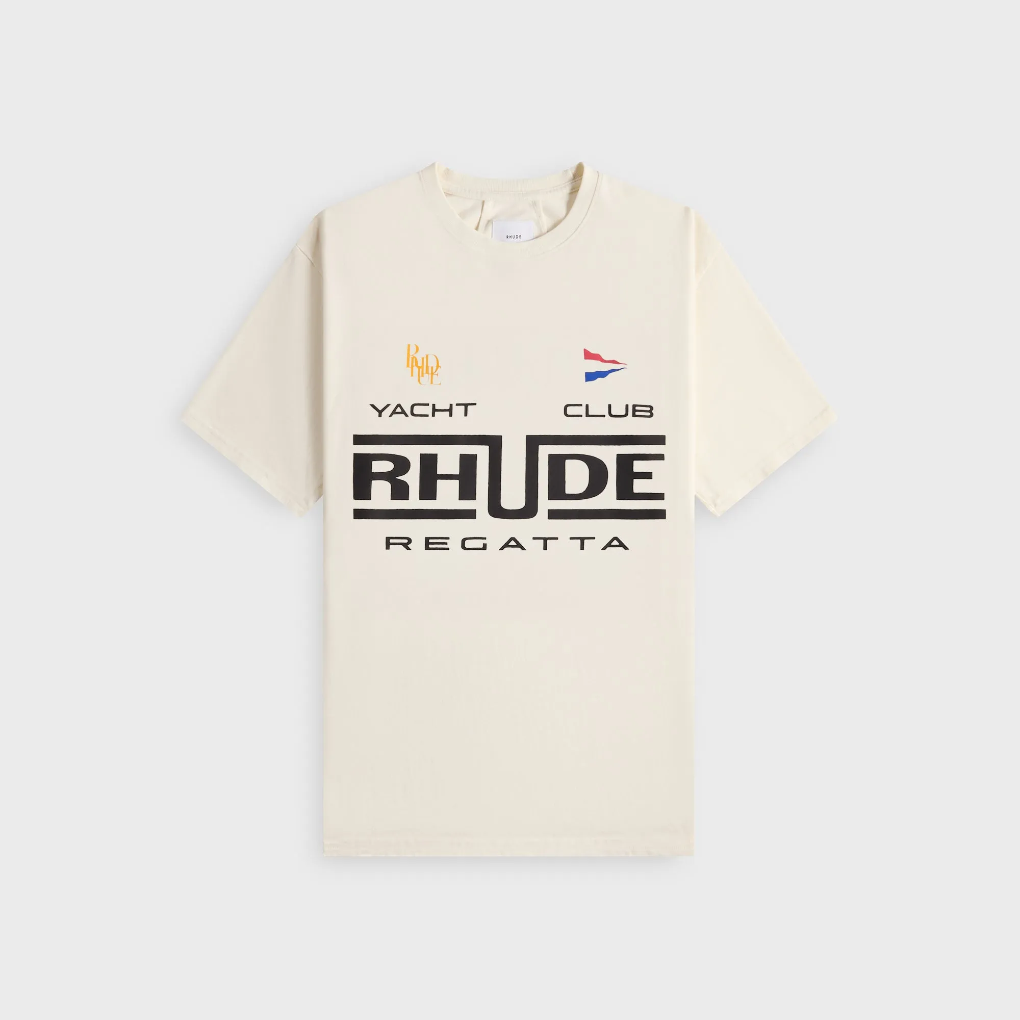 Rhude Virgin Islands Script Tee - Vintage White / Black / Green sold by Kith