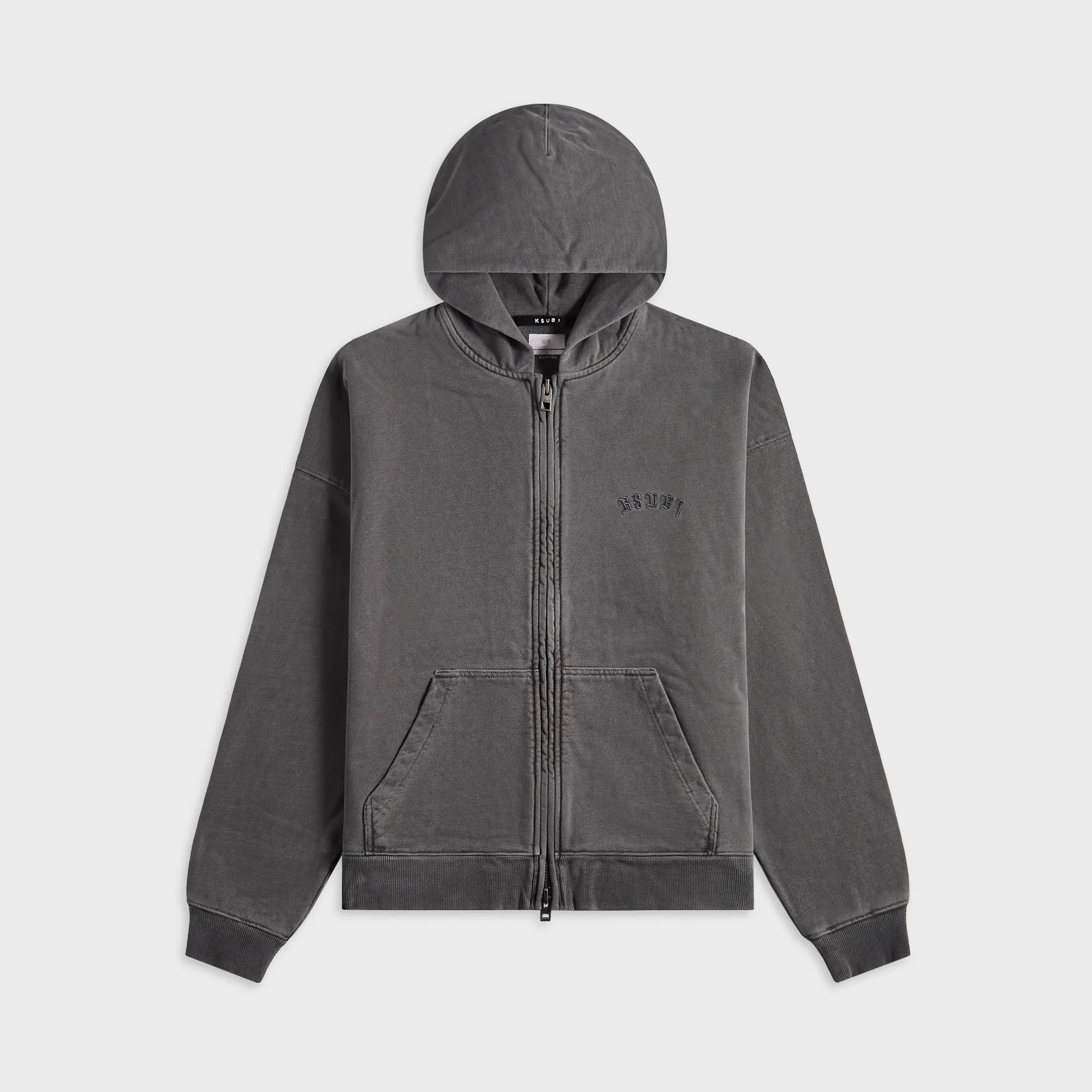 Ksubi Serpent Ekcess Hoodie - Faded Black / Charcoal sold by Kith