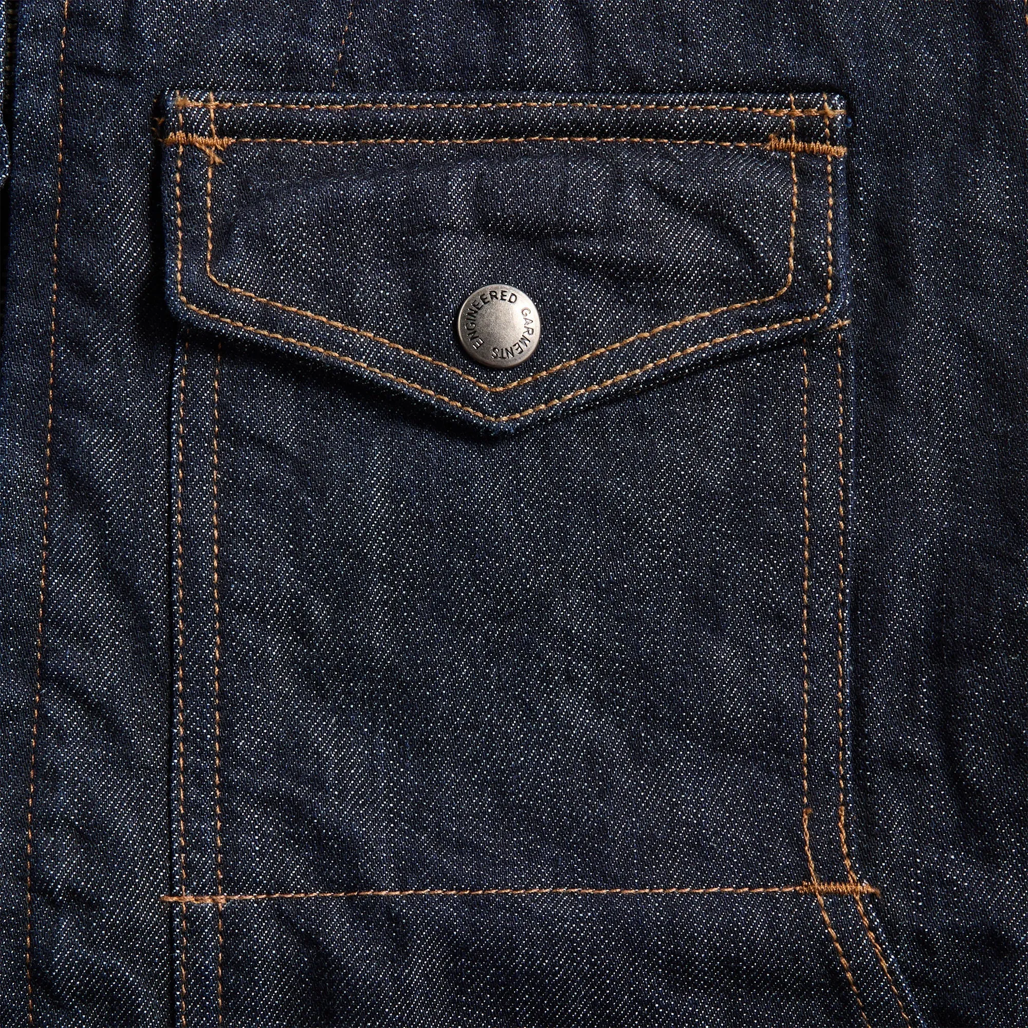 Engineered Garments Workaday 12oz Cone Denim Utility Vest - Indigo sold by Kith product image thumbnail 3