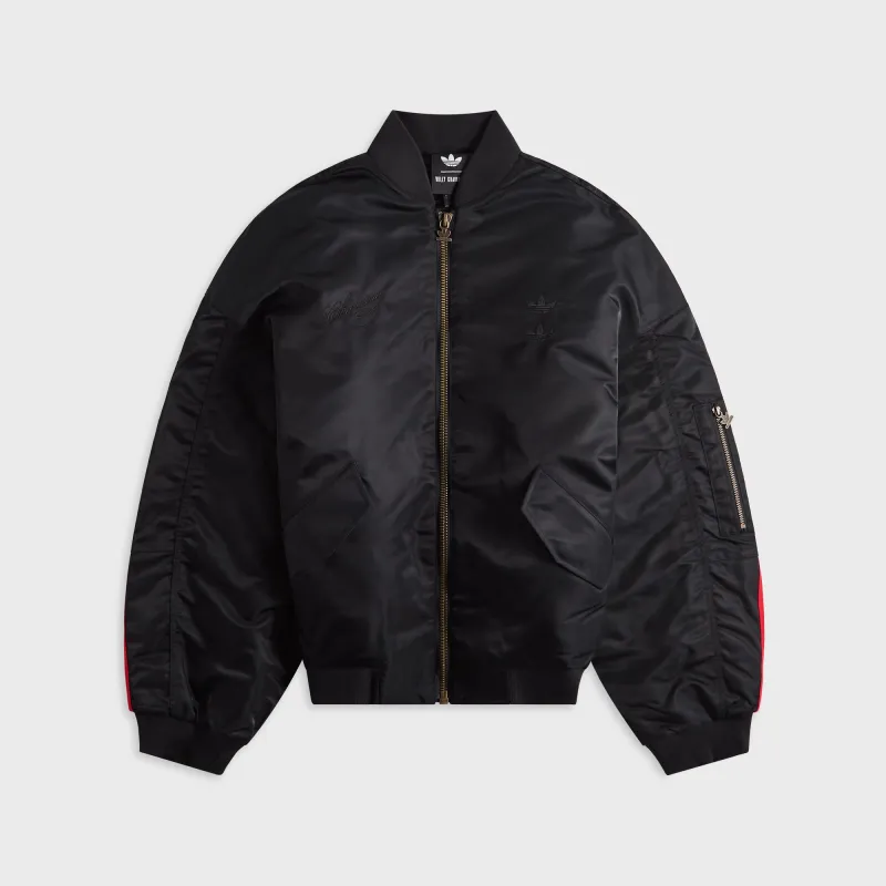adidas x Willy Chavarria Zipped Bomber Jacket - Black sold by Kith