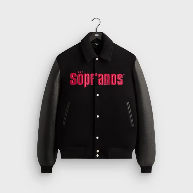 Kith for The Sopranos Varsity Jacket - Black sold by Kith