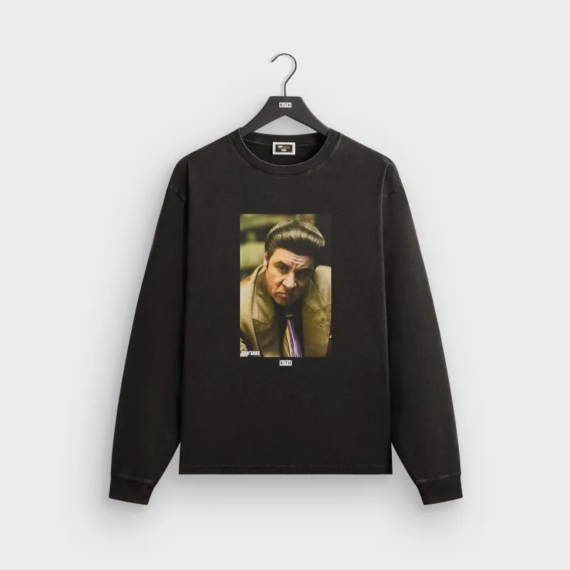 Kith for The Sopranos Silvio Vintage Long Sleeve Tee - Black sold by Kith