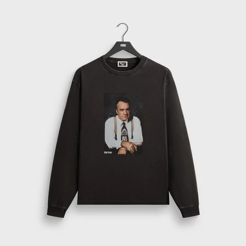 Kith for The Sopranos Paulie Vintage Long Sleeve Tee - Black sold by Kith