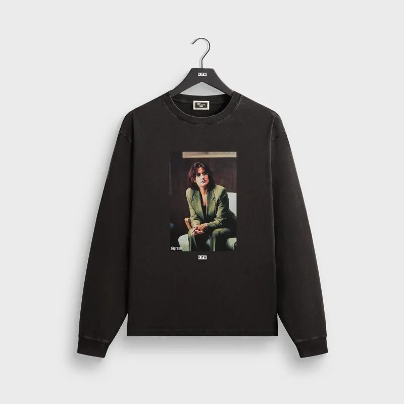 Kith for The Sopranos Jennifer Vintage Long Sleeve Tee - Black sold by Kith