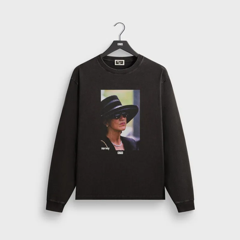 Kith for The Sopranos Carmela Vintage Long Sleeve Tee - Black sold by Kith