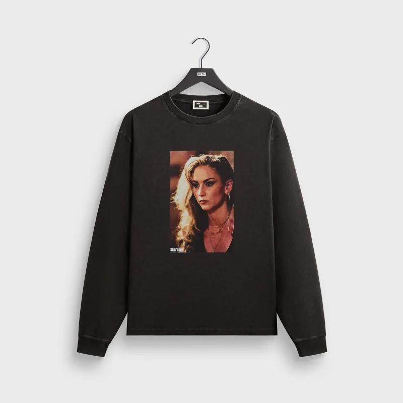 Kith for The Sopranos Adriana Vintage Long Sleeve Tee - Black sold by Kith