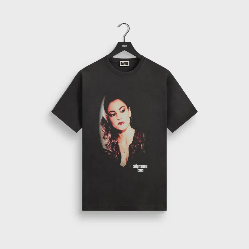 Kith for The Sopranos Adriana Vignette Vintage Tee - Black sold by Kith