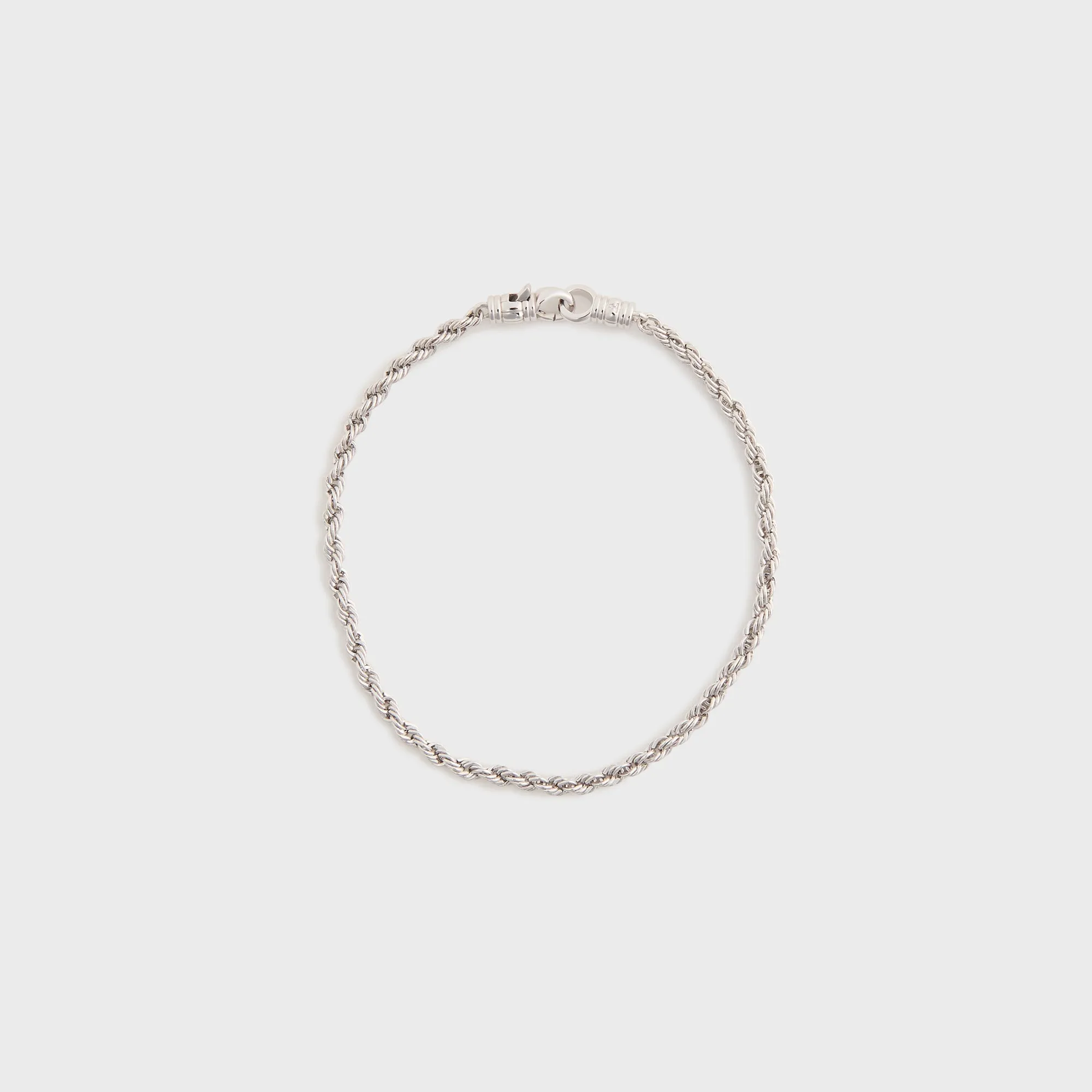 Tom Wood Rope Bracelet - Silver sold by Kith